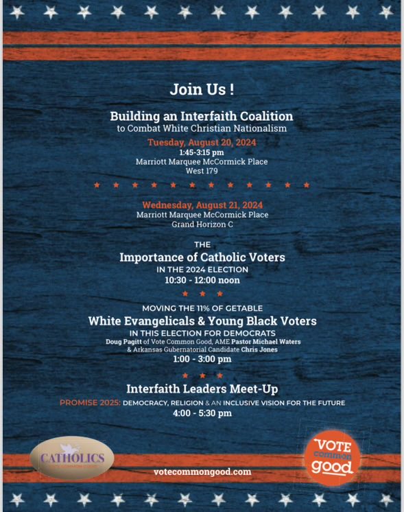 I you are at the ⁦<a href="/DemConvention/">2024 Democratic National Convention</a>⁩ come join us for these events!