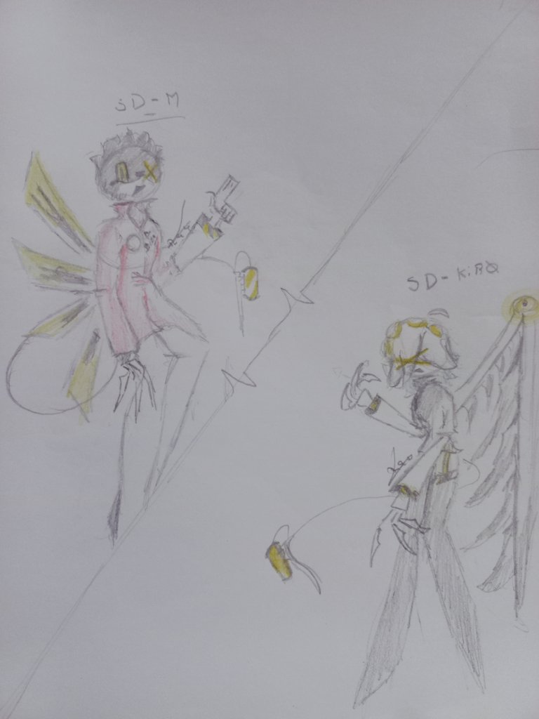 Ray_Ry22MD's tweet photo. It's just a drawing for @MD_K1R0 and SD-M (I don't know if he have X) 
Es solamente un dibujo para Kiro y M (no se si tiene X) https://t.co/8PjEk3G12f