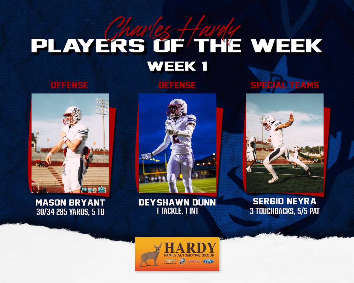 Our Week 1 <a href="/hardyfamilyauto/">Hardy Family Auto</a> POW! #GoPats🇺🇸