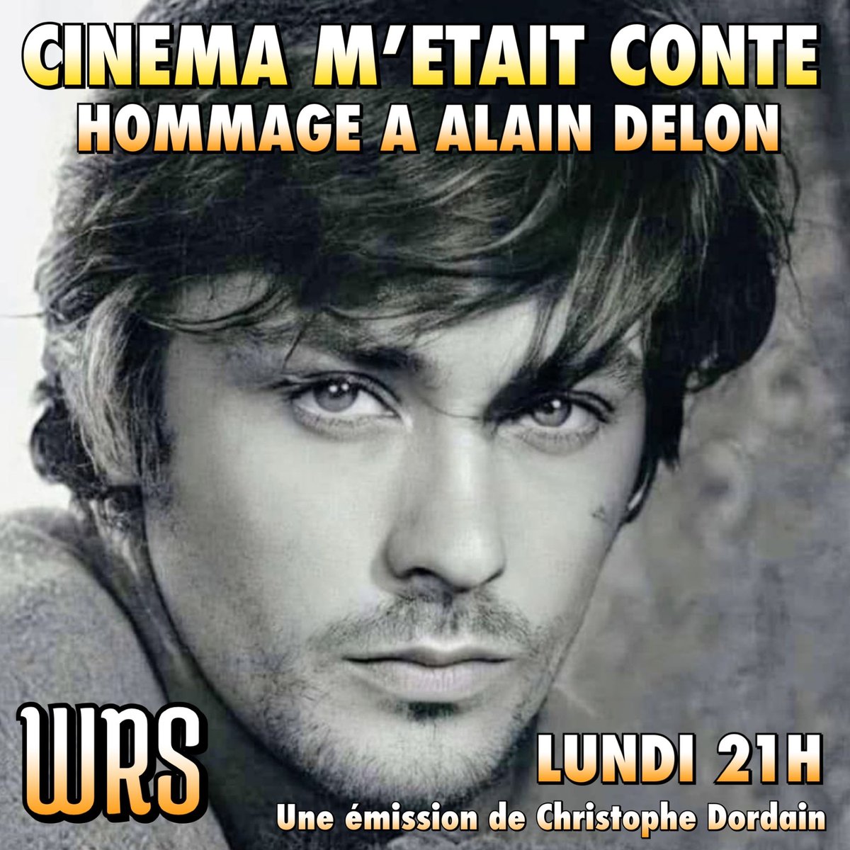 Ce soir à 21H Cinéma m'était conté
Une émission Christophe Dordain
Avec Christophe Colpaert et de Jérémy Joly.
En hommage à Alain Delon
Redécouvrez la période bien particulière de la carrière d'Alain Delon, entre 1970 et 1987 
sur le radiowrs.com