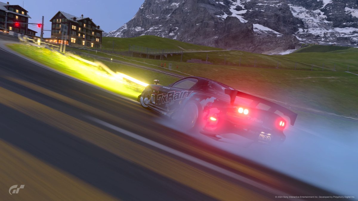 7xRain_Drift_GT's tweet photo. 【7xRain】メンバー紹介
H1ROさん✨

エンジンスワップしたFD
"ゲテモノ"をこよなく愛するドライバー！

黒とシルバーの
Ash Edition🕊🩶
GOLDがあるならSILVERも必要と
一線を画した発想！！
とてもかっこいいです✨✨

H1ROさんから一言
「luv V8 <3」

#GT7
#GT7Drift https://t.co/VVXtki76N2