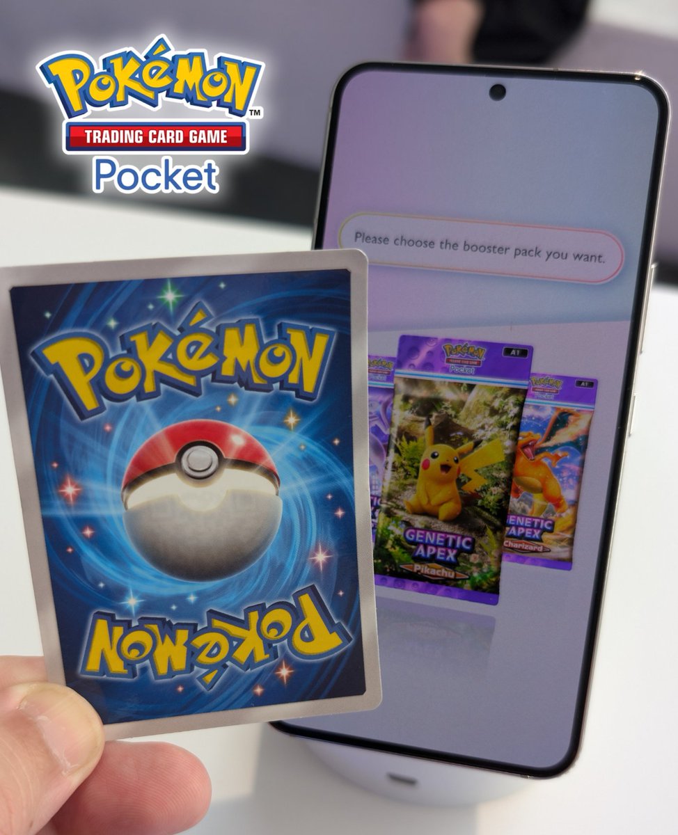 Rep #PokemonTCGPocket everywhere you go with this real-life sticker! Make  sure you pick one up at #PokemonWorlds before the event ends today.