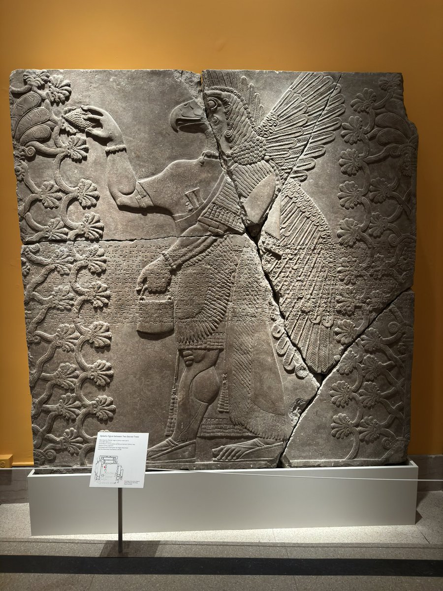 ShawnCallahan's tweet photo. @MarcFennell I was in the Brooklyn Museum recently and saw some amazing Assyrian reliefs. Could be a good extension of your show. The stuff the US bought from the British who stole it. Here is their explanation. Do you buy it? https://t.co/yLiPT0pr0j