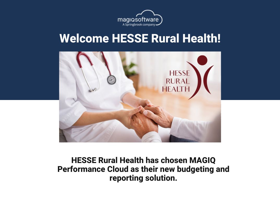 MAGIQSoftware's tweet photo. We’re excited to welcome HESSE Rural Health  to the MAGIQ Performance Cloud family! 🌟 Say goodbye to spreadsheets and manual processes, and hello to improved accuracy and informed financial decisions! 💡📈 #MAGIQPerformance #HealthTech @MAGIQSoftware 
https://t.co/JcYoQQaUNO https://t.co/rL4d2RsfsF