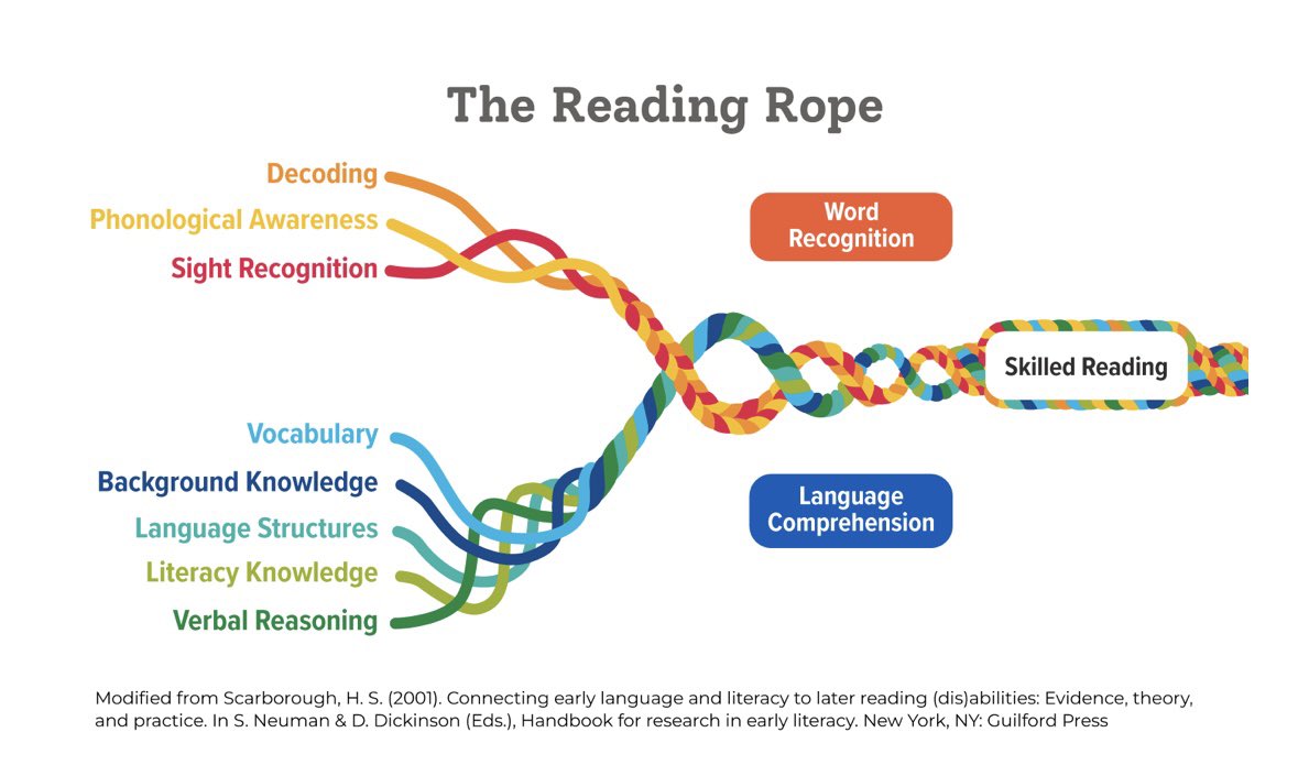 Scarborough’s intention for this model was that each strand be taught interactively. Yet there’s a broad misinterpretation that uses this image to advocate for just the opposite. Research can be manipulated.