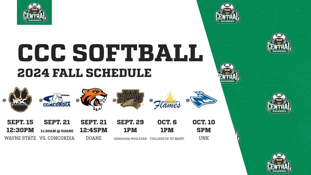 CCCSoftball1's tweet photo. Check out our fall 2024 schedule⬇️ https://t.co/CvPqQylzZa