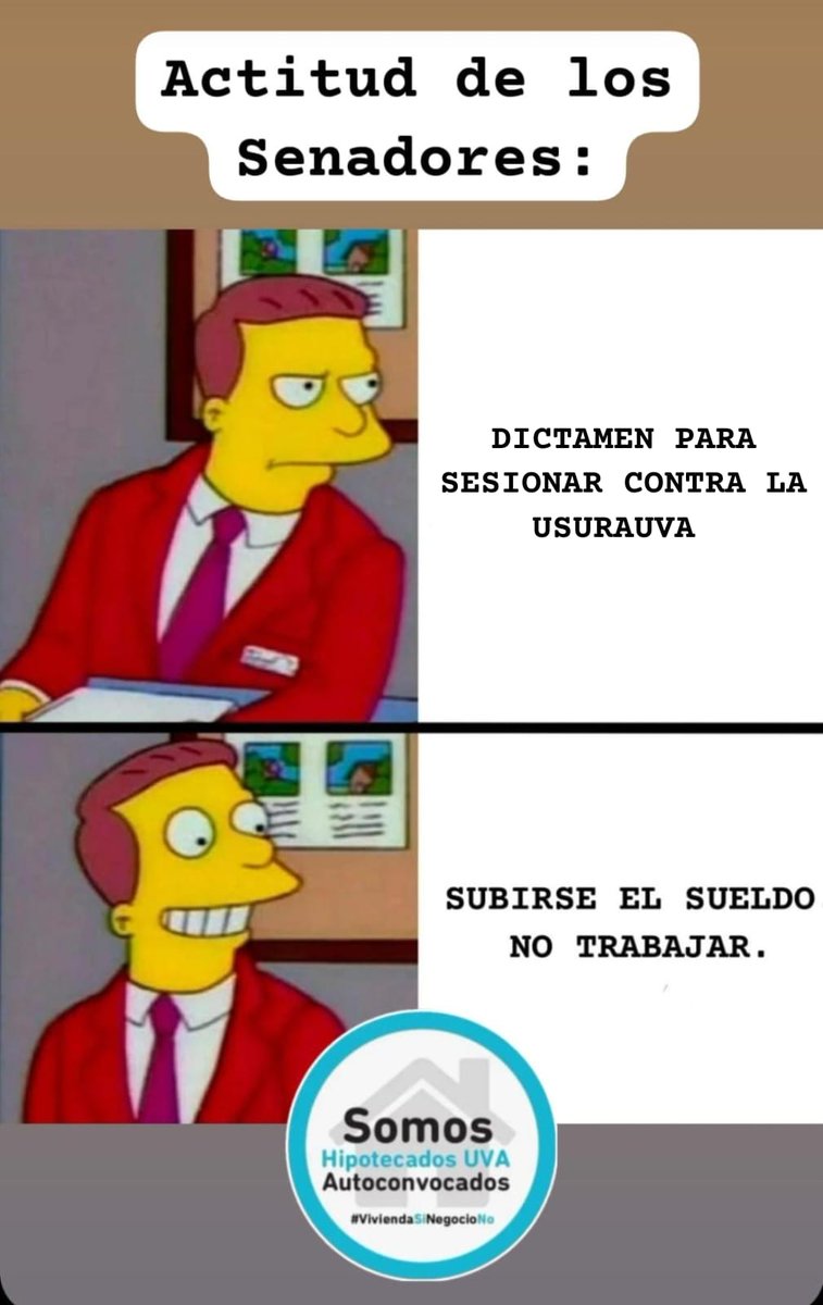 <a href="/SenadoArgentina/">Senado Argentina</a> Los <a href="/hipotecadosuva/">@HipotecadosUVANacional</a> no podemos festejar nada. El techo de miles de niños está en riesgo porq los 72 senadores no están dispuestos a trabajar.  Miran su ombligo y priorizan mezquindades partidarias x sobre pobres reales <a href="/ditulliojuli/">Juliana di Tullio</a> <a href="/ljuez/">Luis Juez</a> <a href="/anabelfsagasti/">Anabel Fernández Sagasti</a> <a href="/ElOsoLeavy/">Sergio Oso Leavy</a> <a href="/MaxiAbad/">Maxi Abad</a>