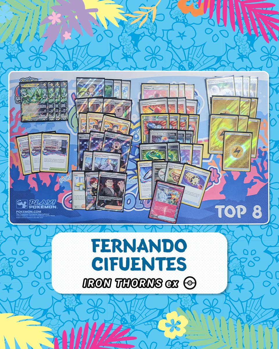 Pokemonlatam's tweet photo. ¡Nuestro primer juego de las Finales Masters de #PokemonJCC aquí en #PokemonWorlds no decepcionó!

¡Fernando 🇨🇱🇨🇱reúne la energía necesaria para llevarse los dos últimos premios contra Seinosuke en una batalla muy reñida! https://t.co/GLgOXUtA39 https://t.co/EP2W8rBfws