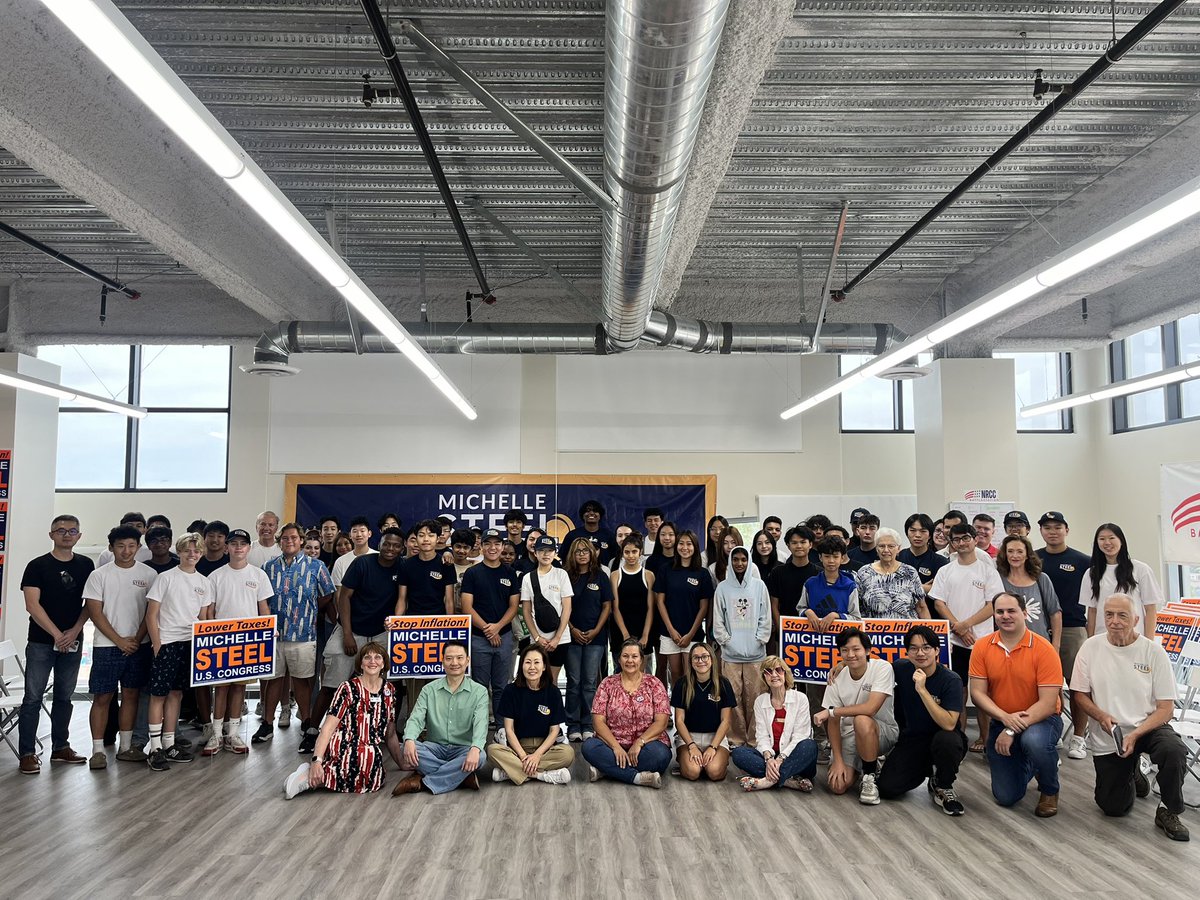 MichelleSteelCA's tweet photo. Momentum is growing for our grassroots campaign! Thank you to everyone who came out to #StandWithSteel #CA45 https://t.co/hZ5PUOITTk