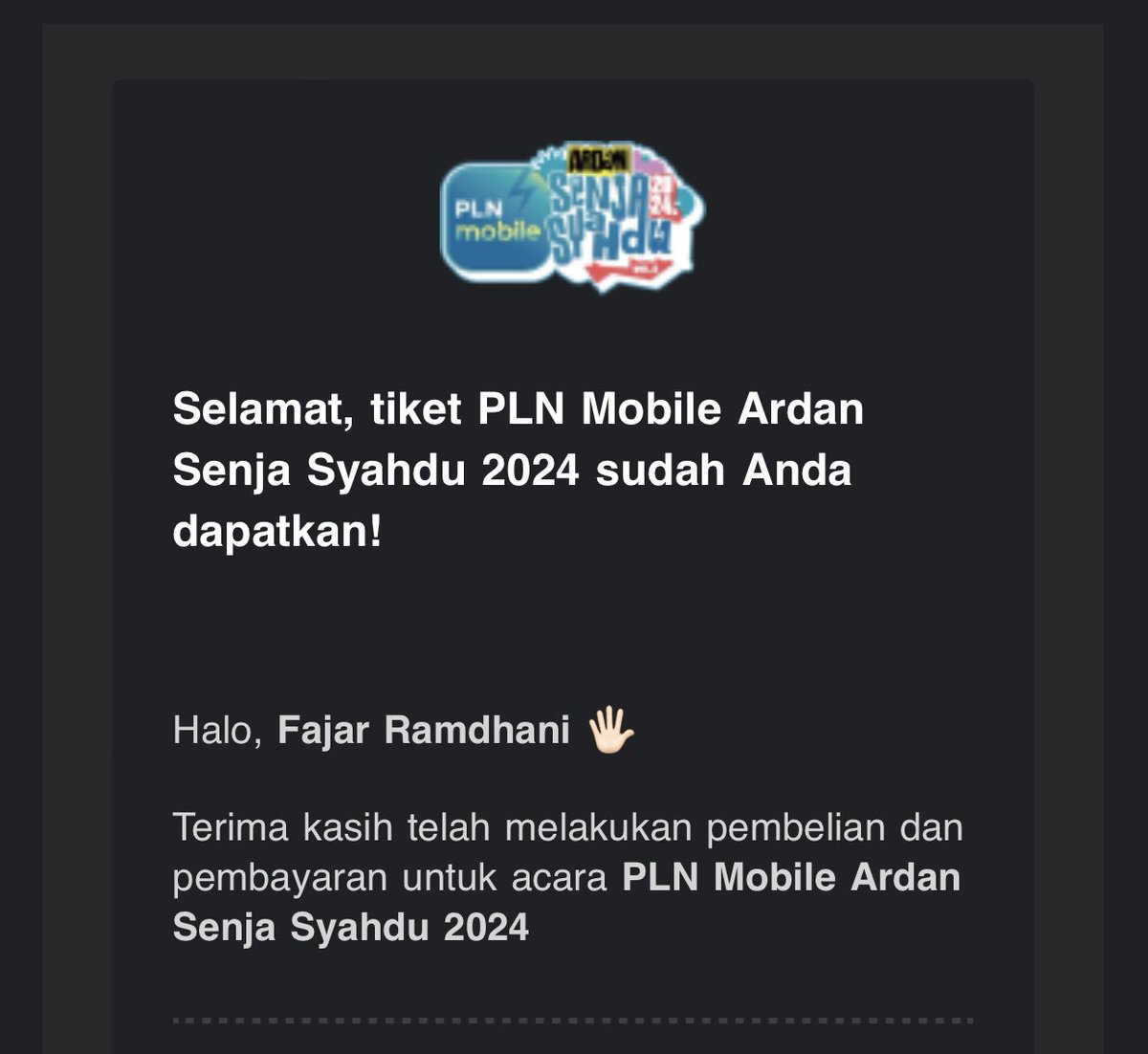 FajarFinger's tweet photo. wts 3 tiket ardan senja syahdu vol.5
minat langsung chat aja ges! atau boleh DM ig: fajar.finger
#wts #wtb #ardan https://t.co/2dvr3qZF5x