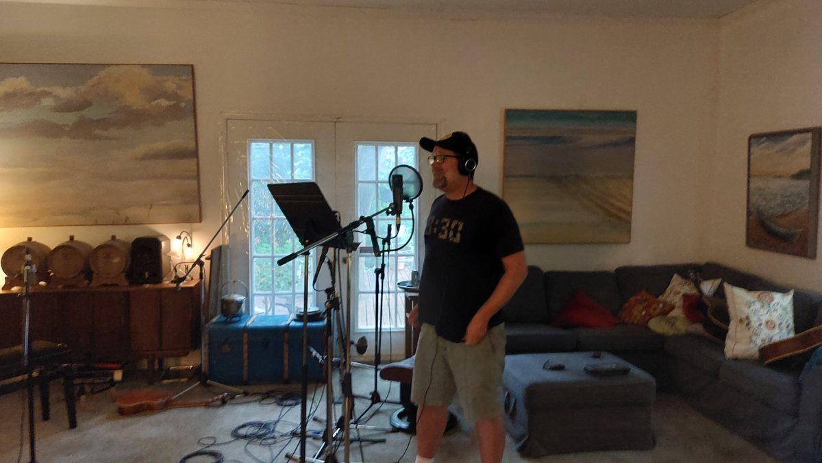 WE ARE IN THE STUDIO
The next Arrogant Worms album is being recorded at this very moment!
This is a picture of Chris recording the lead vocal of our soon to be hit, CANADAD.
Help us pay for this thing. Go to Indiegogo and do your good deed for the day.
indiegogo.com/projects/the-a…