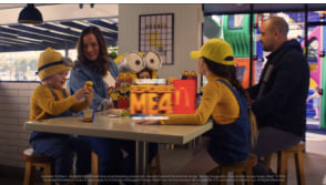 Great news to hear that a McDonald's TV ad has been removed for targeting children. 👏👏👏

The ad shows a family sitting at a table, with children dressed in Minions costumes eating a Happy Meal and playing with minion toys at McDonalds. 👇