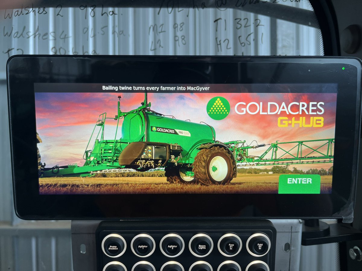The real reason we bought a goldacres is for the start up message!!