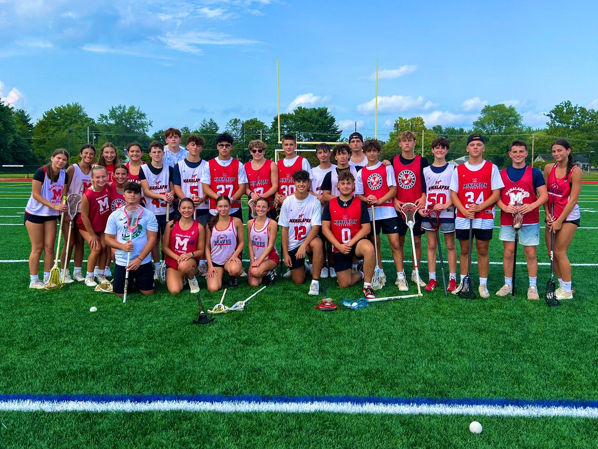 Manalapan 🥍 doesn’t stop. Today the boys &amp; girls celebrated summer by playing a 3x lacrosse day. #manalapanisalacrossetown