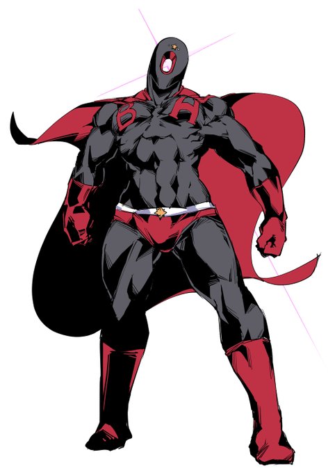 悪魔超人ブラックホール、動くの見ると改めて素晴らしいデザインよね。子供でも描ける・インパクト・アニメ映え。これは昭和キッズが熱狂したわけだぜ。 