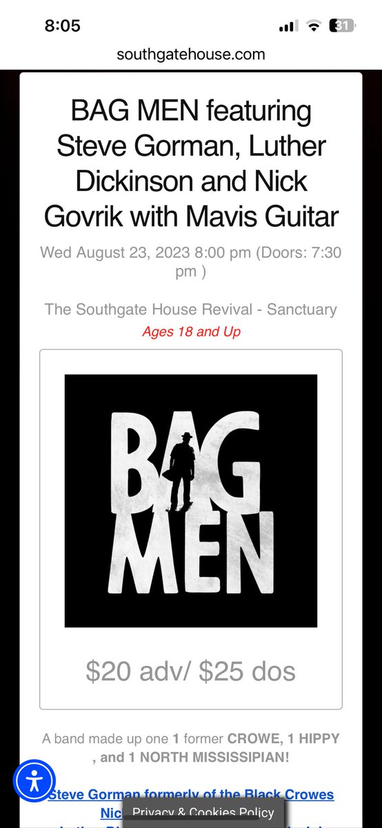 ⁦<a href="/BagMenMSP/">BAG MEN</a>⁩ ⁦<a href="/SGSFOX/">Steve Gorman</a>⁩ So, is it Wednesday the 21st or Friday the 23rd? Need to catch you guys and check in with Nick! Southgate House must be using a different calendar! ✌️