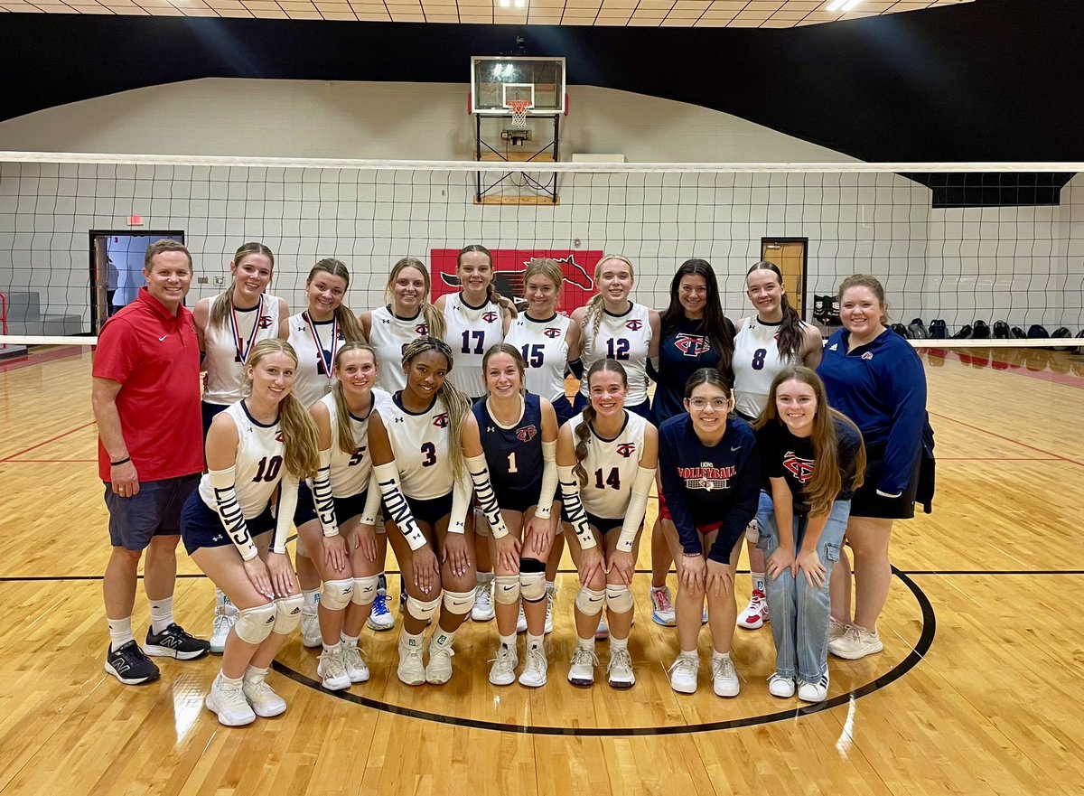 Proud of this team for a gritty weekend and 3rd place finish at the Shallowater tournament!  
I BELIEVE 
Habakkuk 3:19
🦁🏐💪🏻
<a href="/323Lions/">Trinity Christian Athletics</a>