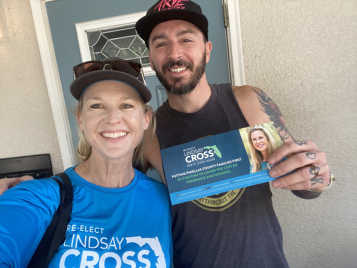 LindsayCrossFL's tweet photo. Thanks to all of the superstar volunteers who rocked our first joint canvas with the Harris Walz campaign!

#crossforflhouse #harriswalz2024 #crosswalking https://t.co/8FCa87LcWY