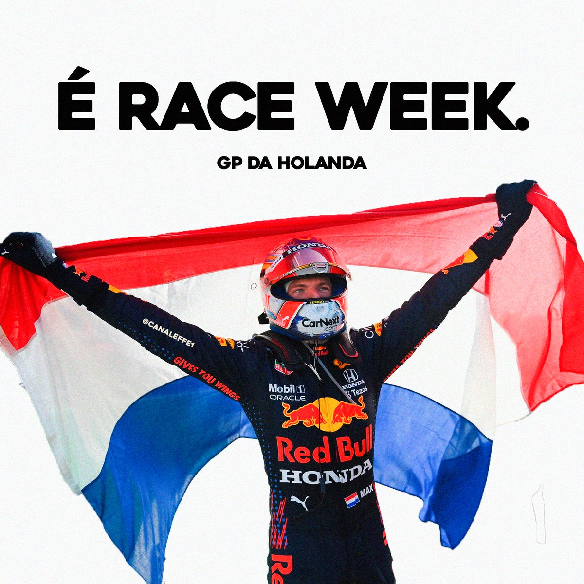 canaleffe's tweet photo. É RACE WEEK DO GP DA HOLANDAAAAA!!!!!!!!!!!!!!!!!!!!

Sexta-feira, 23 de agosto
- Treino livre 1: 7h30
- Treino livre 2: 11h

Sábado, 24 de agosto
- Treino livre 3: 6h30
- Classificação: 10h

Domingo, 25 de agosto
- CORRIDA: 10h https://t.co/n1QrKJDyki