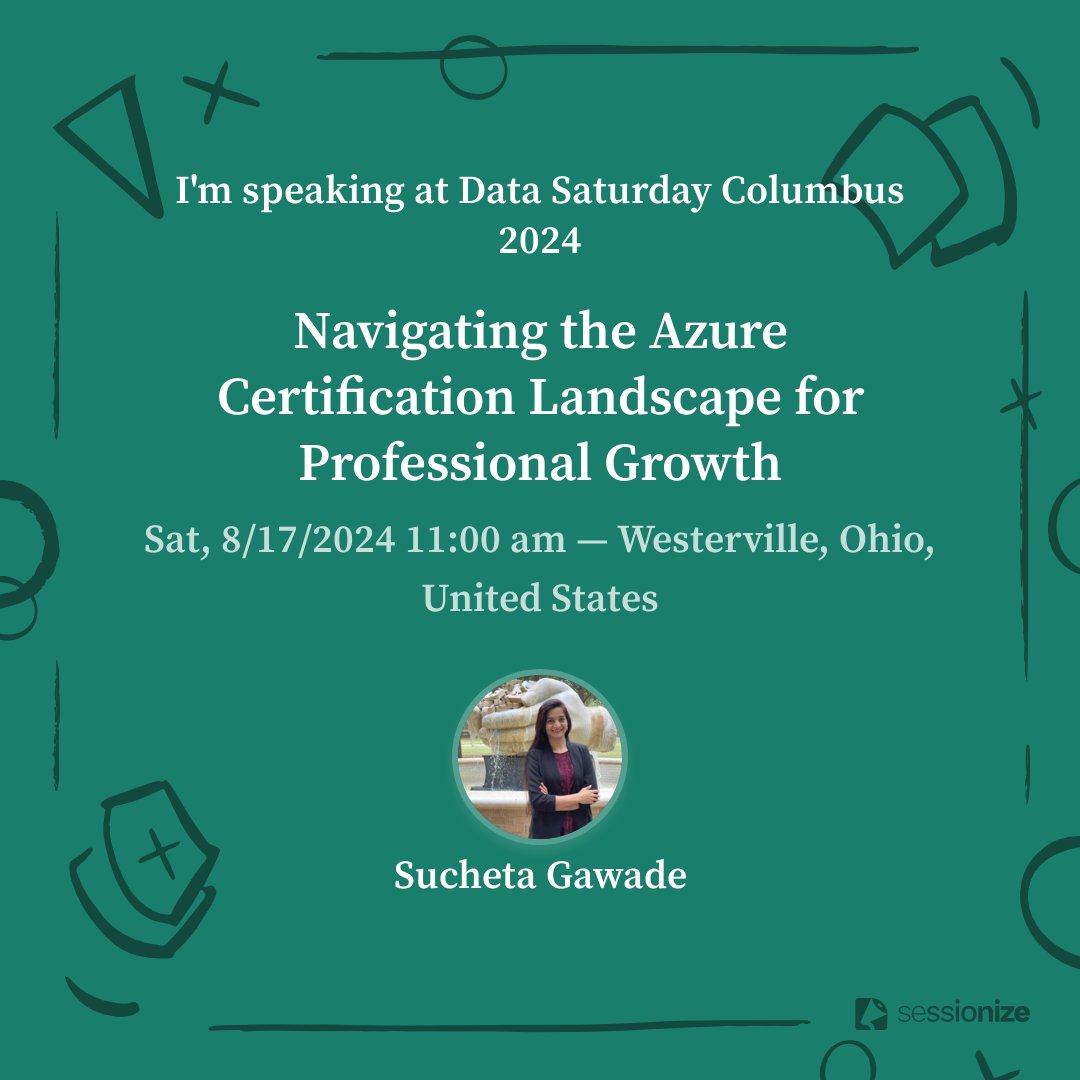 SMG_0927's tweet photo. 🌟It was an incredible experience presenting💻in-person at Data Saturday Columbus, speaking on #Microsoft #AzureCertifications📚
🎉A well planned &amp; successful event by @pshore73 Peter Shore!😎

#Azure #CommunityLuv #MicrosoftCommunity #MVPBuzz #CommunityRocks https://t.co/gYE4hDAMKK