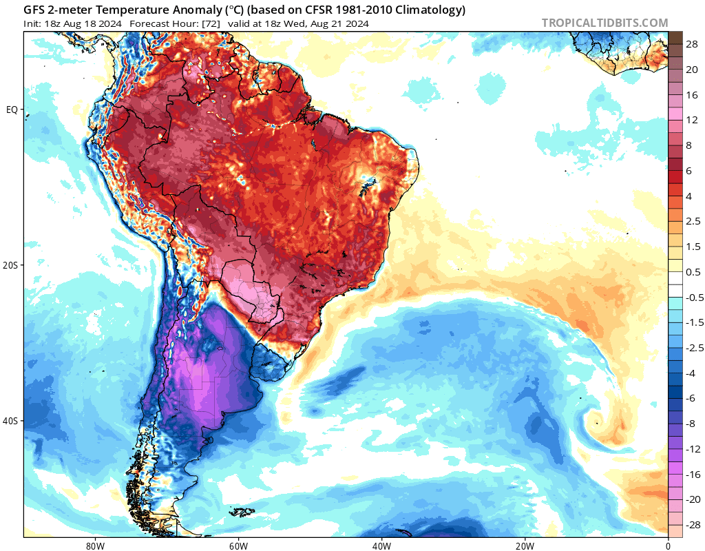 EdoWeatherman's tweet photo. Semana inestable, fría, con chubascos y posible ❄️en la zona central.

Este miércoles una situación en altura dejará chubascos en sectores de la zona central y sur, con posibles ⛈️ entre Maule y Biobío.

❄️Posible aguanieve y/o nieve☃️.
La noche del miércoles la isoterma se ubicará en torno a los 800-1300 msnm en la zona central-sur y la temperatura se moverá entre 2 y 5°C en los sectores interiores y cordilleranos de las regiones de Valparaíso, Metropolitana, O'Higgins, Maule, Ñuble, Biobío y Araucanía. Si en alguno de los sectores interiores de estas regiones está lloviendo el miércoles por la noche o la madrugada del jueves, puede recibir aguanieve o algo de nieve.
Las mayores posibilidades están para el sector oriente del tramo Maule a Biobío.
Por ejemplo Talca tiene 40% de posibilidad de aguanieve, mientras hacia el oriente de esta ciudad la posibilidad sube a 60%.

Si vives en ciudades costeras o cercanas a ella, solo recibirás chubascos.

¿Quieres saber si en tu ciudad puede caer aguanieve o nieve? busca su altura al nivel del mar, ten en cuenta que si la isoterma baja cerca de los 800 msnm, puede caer ❄️ incluso en ciudades cercanas a los 500 msnm. Además de la isotetma, debes considerar la temperatura en suelo y en aire.

Estaré actualizando mañana.
