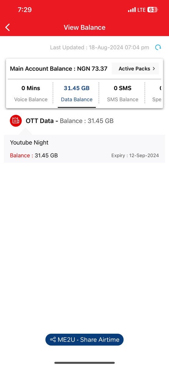 kingadab420's tweet photo. @AirtelNigeria So this YouTube night free data na scam 😭😭 https://t.co/aie2dxBtam