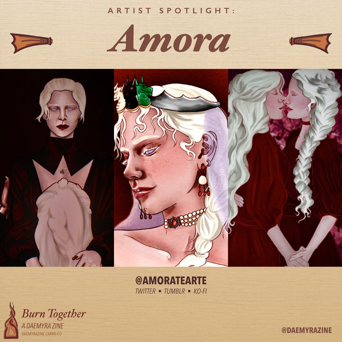 Burn Together: A Daemyra Zine tweet media