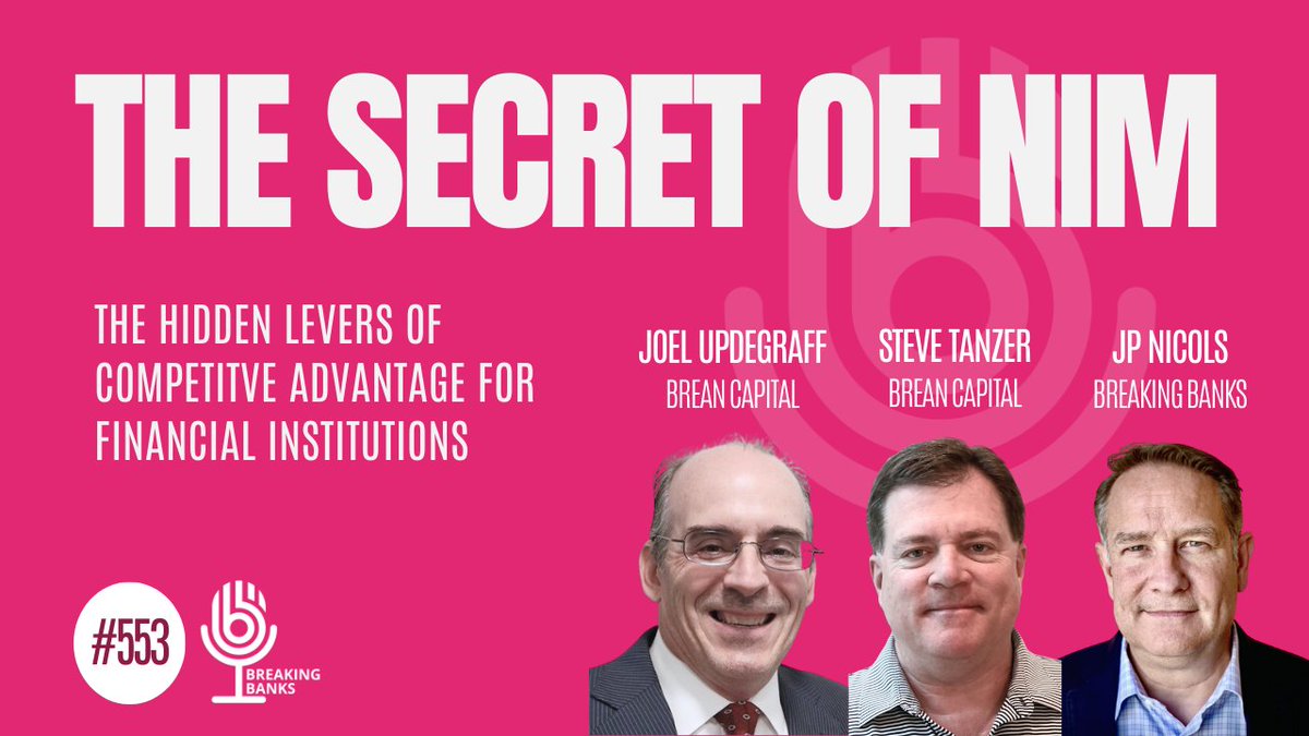 Breaking Banks (@breakingbanks1) on Twitter photo Diving into the hidden levers that banks are using to add non-rate value...
<a href="/JPNicols/">JP Nicols</a> hosts Brean Capital's Steve Tanzer and Joel Updegraff to explore the new approaches and technology expanding the market for large banks, small banks, and #fintech. ๐
open.spotify.com/episode/0VDOOsโฆ Diving into the hidden levers that banks are using to add non-rate value...
<a href="/JPNicols/">JP Nicols</a> hosts Brean Capital's Steve Tanzer and Joel Updegraff to explore the new approaches and technology expanding the market for large banks, small banks, and #fintech. ๐
open.spotify.com/episode/0VDOOsโฆ