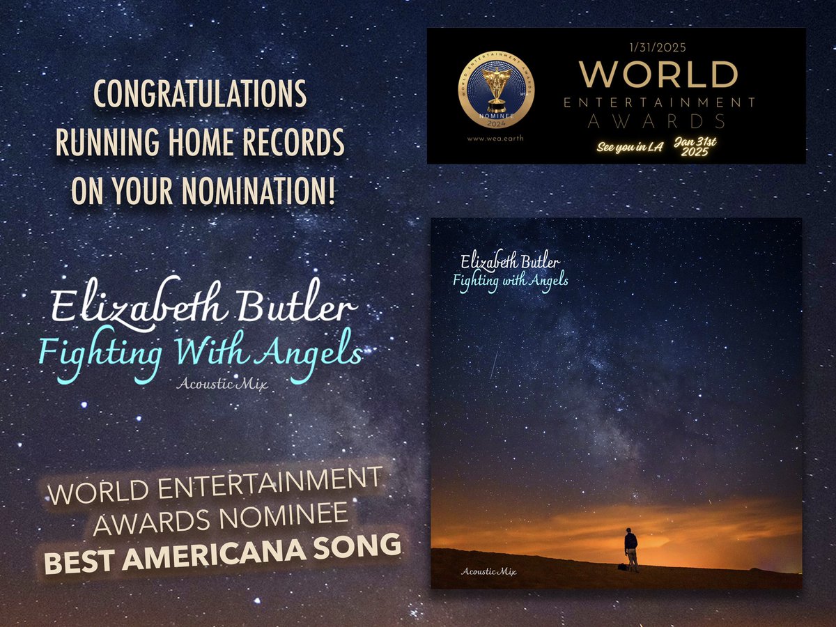 Thanks so much to the World Entertainment Awards for the nomination, and thank you to Jody Quine for the beautiful artwork!