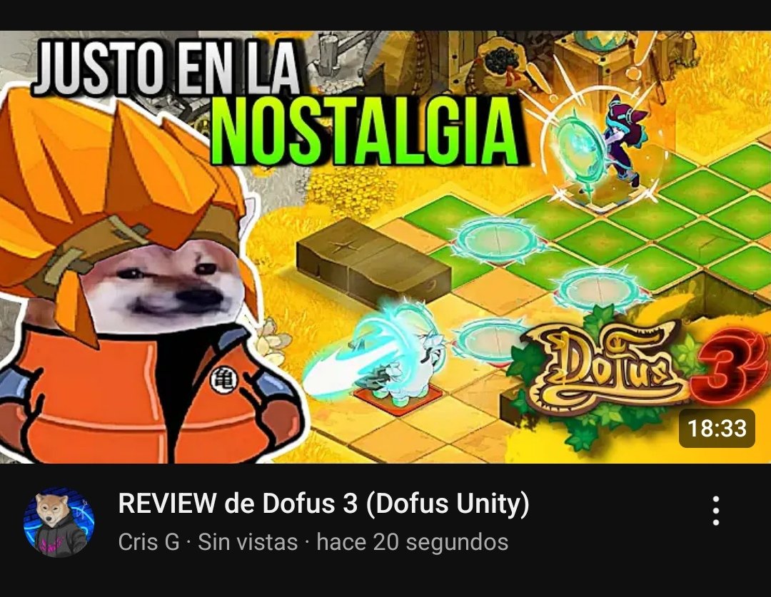 CrisMpGames's tweet photo. Después de muchas horas de grabación y edición, al fin he terminado el video.
No suelo hacer reviews porque requieren de mucho esfuerzo, pero lo hice con mucho cariño xd entonces espero difruten el video dedicado a Dofus
#dofus #dofus3 #dofusunity

https://t.co/tnzKY9b1eW https://t.co/oz5SWiRAza