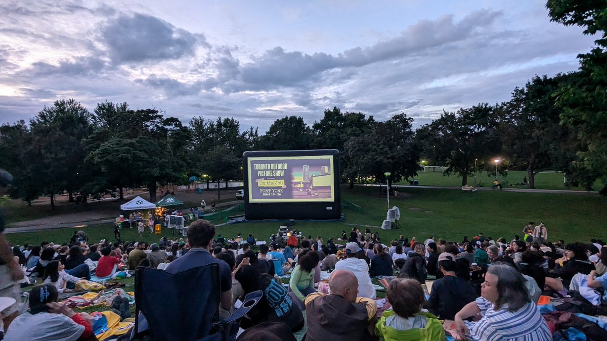 Ending the penultimate summer weekend watching Wim Wenders' Perfect Days, curated by TOPS <a href="/TOpictureshow/">Toronto Outdoor Picture Show</a>