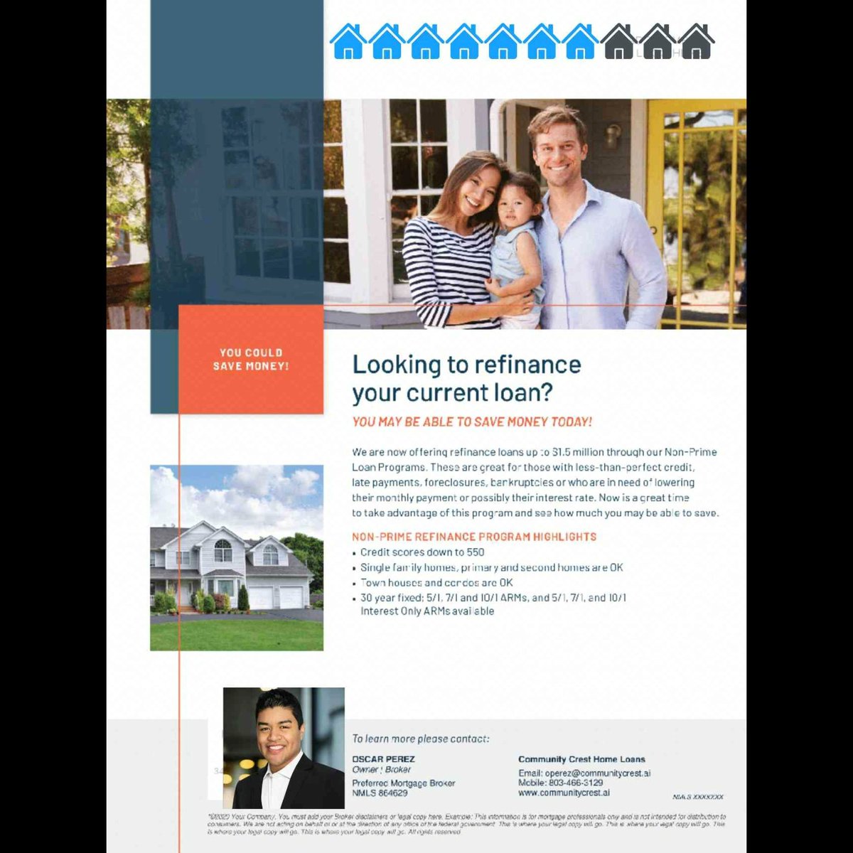 Community_Crest's tweet image. Oscar Perez 
Direct# 803-466-3129 
Email: operez@communitycrest.ai 
Website: CommunityCrest.ai 
📍South Carolina 
NMLS# 864629

#HomeLoan
#Refinance
#Purchase 
#HouseHunting
#relocation
#FirstTimeHomeBuyer
#HouseHunting
#DreamHome
#HomeOwnership
#foreverhome
#SouthCarolina