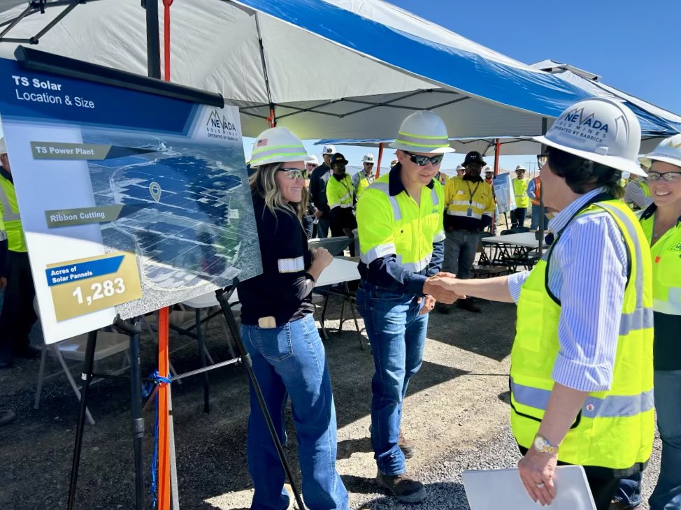NV is a leader in solar. Thanks to projects like <a href="/NevadaGoldMines/">Nevada Gold Mines</a>’ TS Solar Facility, we're increasing energy production from this renewable source &amp; reducing emissions. 

I’m proud to have helped fund this project through the Bipartisan Infrastructure Law.