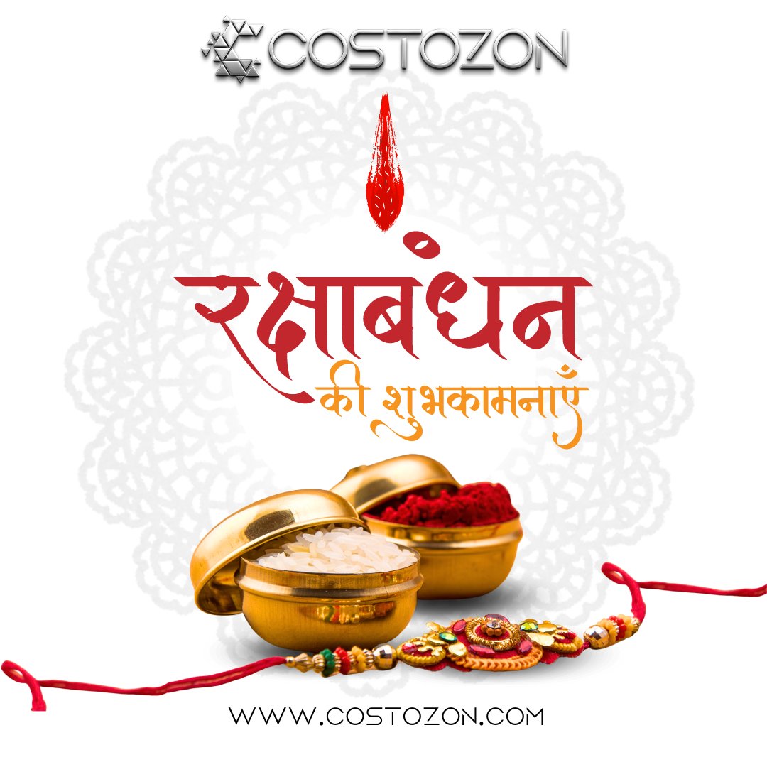costozon's tweet photo. 🎉 Happy Raksha Bandhan! 👫

May your bond grow stronger with each passing year, filled with love, laughter, and endless memories.

Wishing everyone a Happy Raksha Bandhan!

#RakshaBandhan #SiblingLove #Costozon #CelebratingBonds #Rakhi https://t.co/IPzmorkNKM