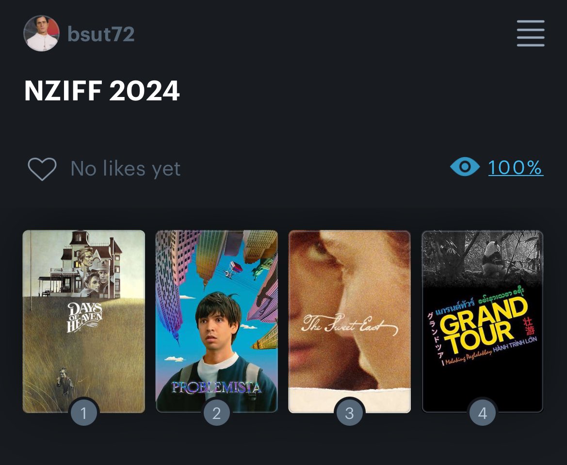 0wenwowson's tweet photo. First week of NZIFF down, 4 down 11 to go!! https://t.co/X2X520ocxH