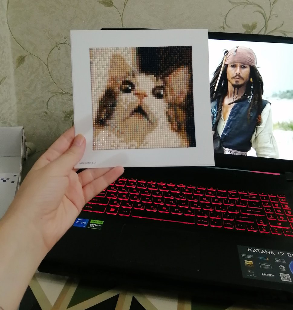 Когда просто фоткаешь алмазку, не обращая внимания на фон, а потом... обращаешь внимание на фон, ага. Наташ, они одинаковые ~