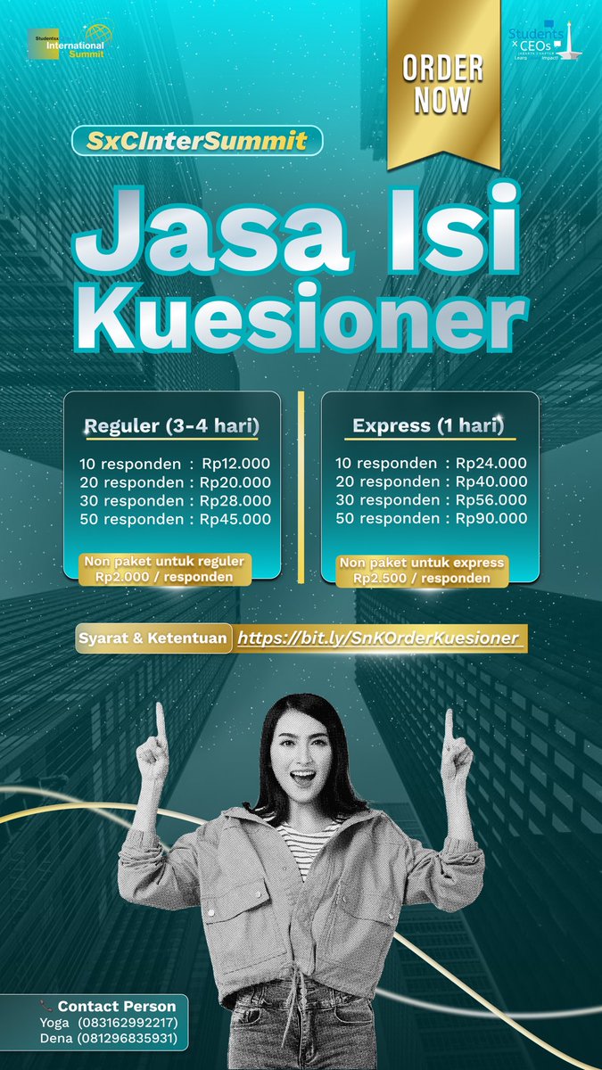 favodimples's tweet photo. Hi, Student Fellas! 🤗✨
Kalian lagi bikin project, skripsi, atau lainnya, tapi butuh responden? Kami menyediakan jasa pengisian kuesioner dengan harga yang sangat terjangkau dan pastinya helpfull banget buat bantu isi kuesioner kalian.

#zonauang #kuesioner #isikuesioner https://t.co/2kCyGRGpLm