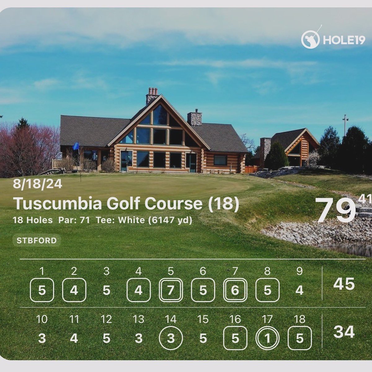 ⛳️✅ Lifetime goals accomplished!!
Hit my first hole in one!! And first time ever breaking 80. 

Tuscumbia CC
Hole 17
Par 4 - 312 yds
<a href="/Costco/">Costco</a> ball