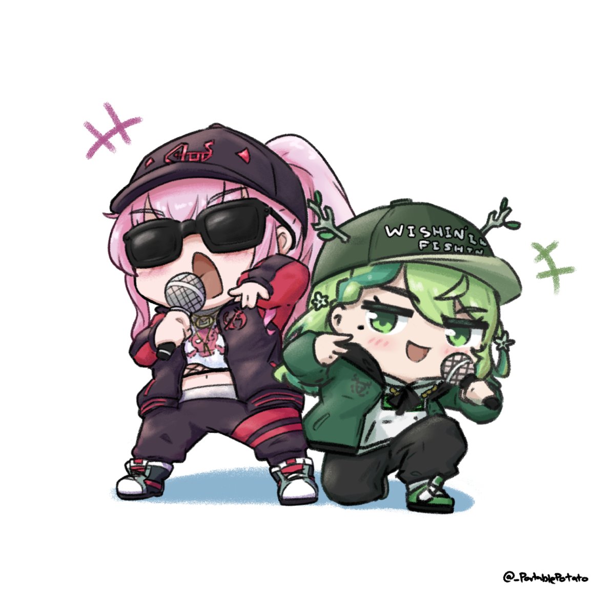 dynamic duo: dad &amp; mom
#callillust #FineFaunart