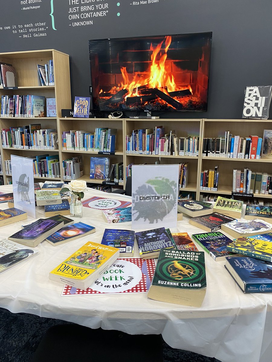 natblue's tweet photo. Ready for a visit to the book cafe - love my school library!
#cbca2024 https://t.co/FFQiAagA4M