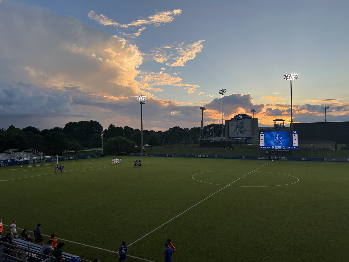 johnpleggett's tweet photo. #weareUK
@UKWomensSoccer are up by 2 in the second half. Clean sheet in tact. Let’s go, Cats! https://t.co/ueAWl2QTyJ