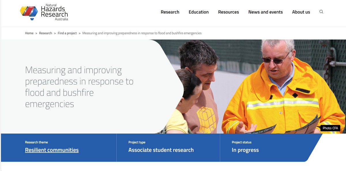 _SaraFazeli's tweet image. 🌟 Thrilled to share that I've recently joined @HazardsResearch, a leader in natural hazards research in Australia! Read about my research here: naturalhazards.com.au/research/resea……
#NaturalHazards #ResilientCommunities #FloodPreparedness #BushfirePreparedness @UNSW @UNSWEngineering