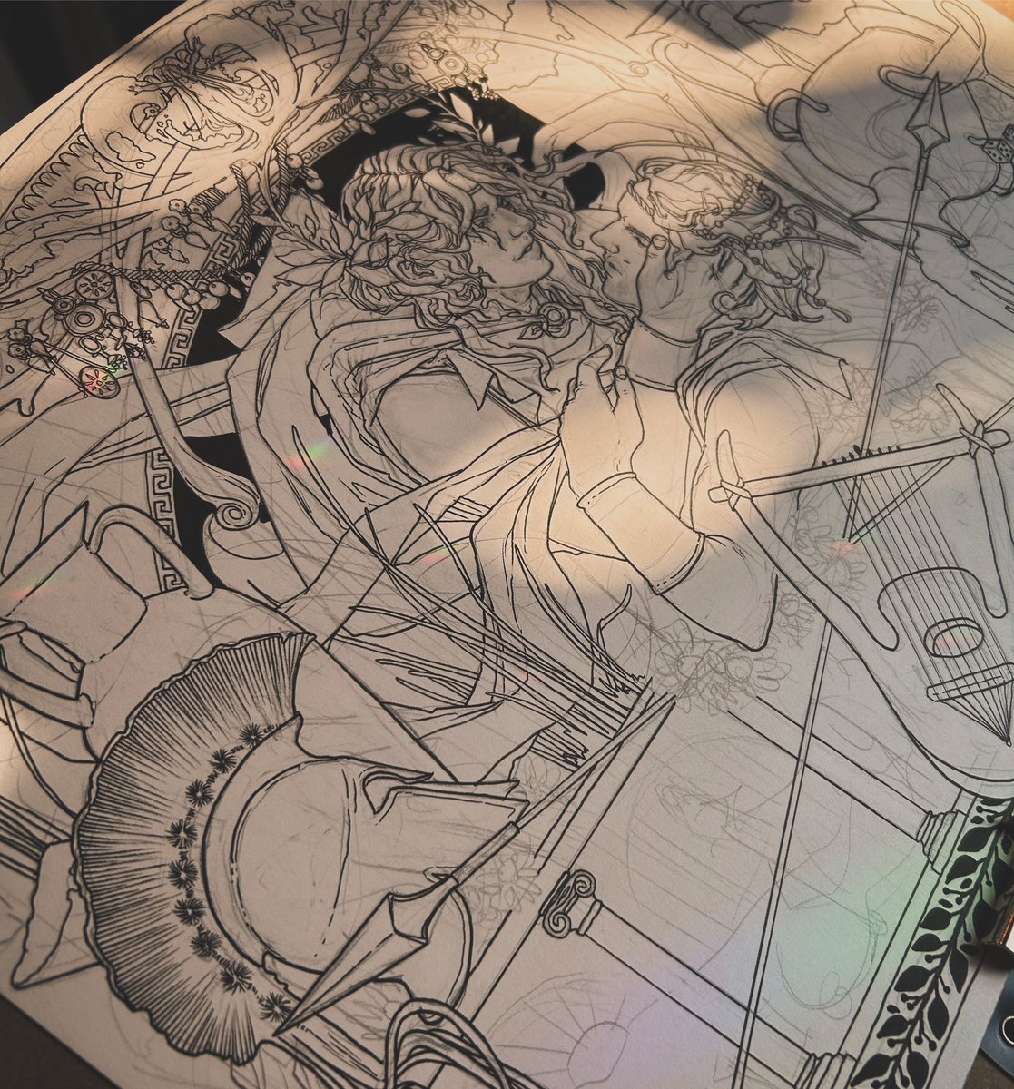MaskHelen's tweet photo. Inking #thesongofachilles https://t.co/qESOv9KXm6
