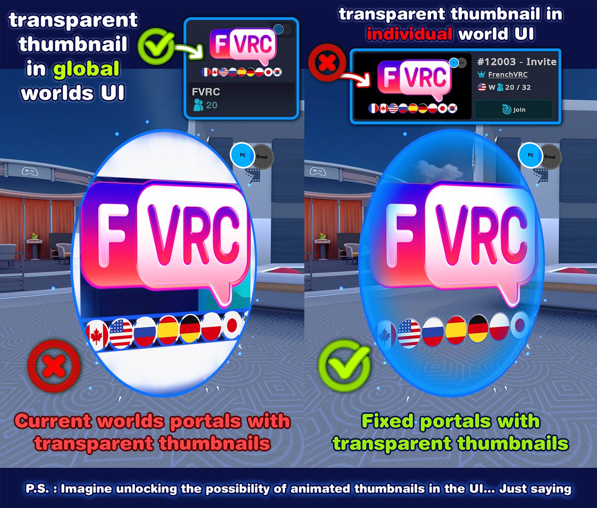 FrenchVRC's tweet photo. Some ideas @VRChat #VRChat #VRC #VRChat_world紹介 #VirtualPhotography #VRChatWorld #FVRC
World link : https://t.co/GAZnFdqbm2 https://t.co/cUoTwrcImW