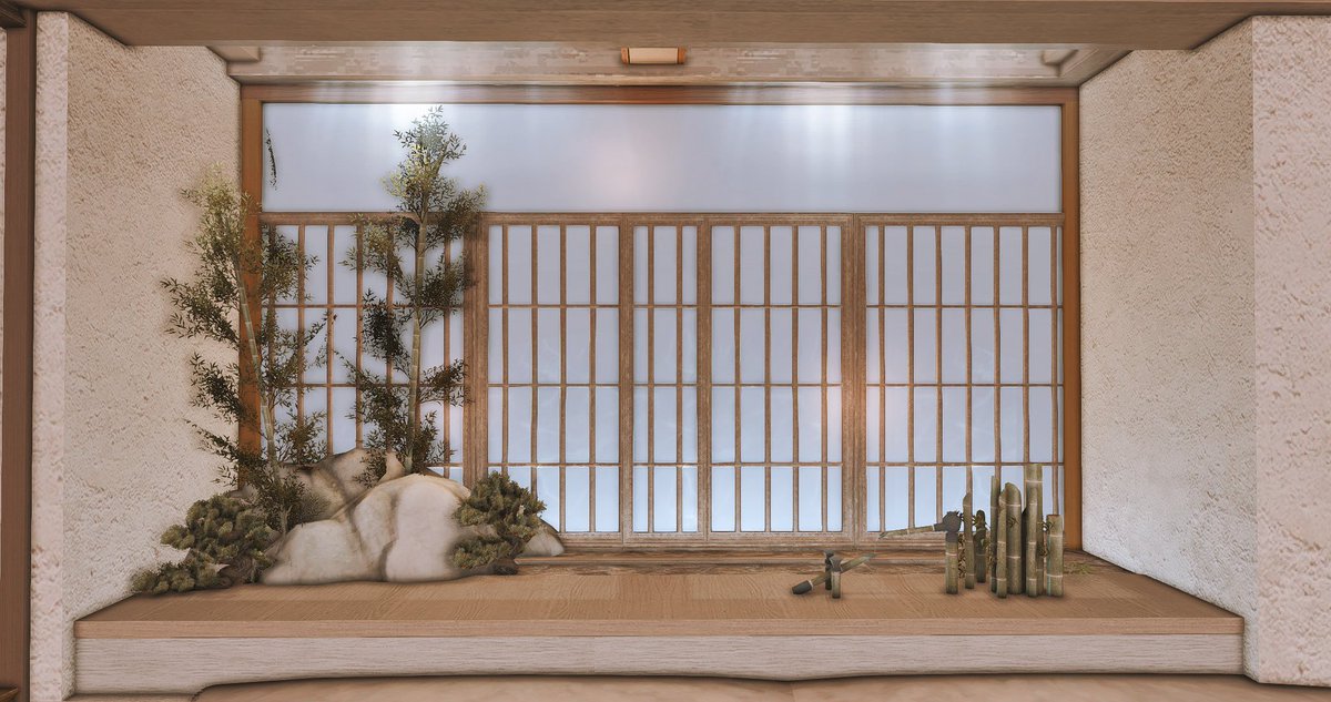Apandddd's tweet photo. Msize

Japanese modern wabi-sabi style

#FFXIVHousing #FinalFantasyXIV  #ff14     #ff14ハウジング #FFXIV      #HousingEden https://t.co/4TOWlVjzBq