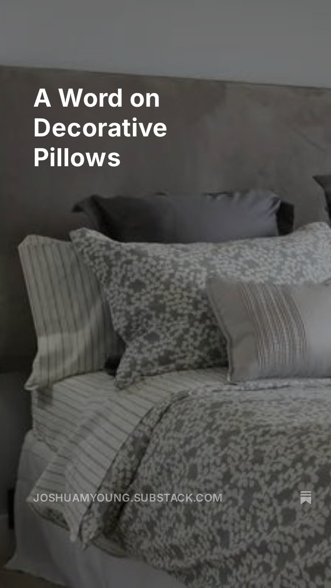 BadgerSensei's tweet photo. A Word on Decorative Pillows https://t.co/7ywQ4V53XS https://t.co/k08jhj9Bj2