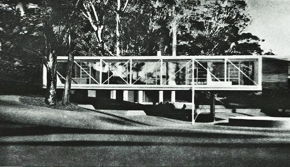 TRES60Blog's tweet image. Primera versión de la Casa Eames presentada al programa Case Study House en diciembre de 1945 por los arquitectos Charles y Ray Eames con Eero Saarinen.

#CasaEames #caseStudyHouse #RayEames #EeroSaarinen