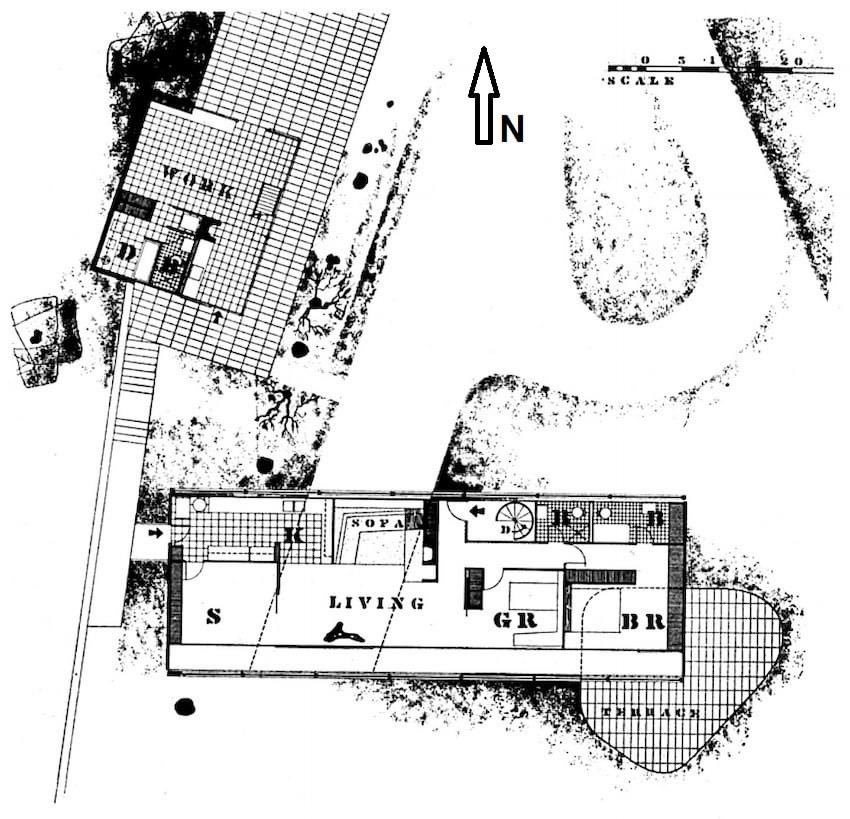TRES60Blog's tweet image. Primera versión de la Casa Eames presentada al programa Case Study House en diciembre de 1945 por los arquitectos Charles y Ray Eames con Eero Saarinen.

#CasaEames #caseStudyHouse #RayEames #EeroSaarinen