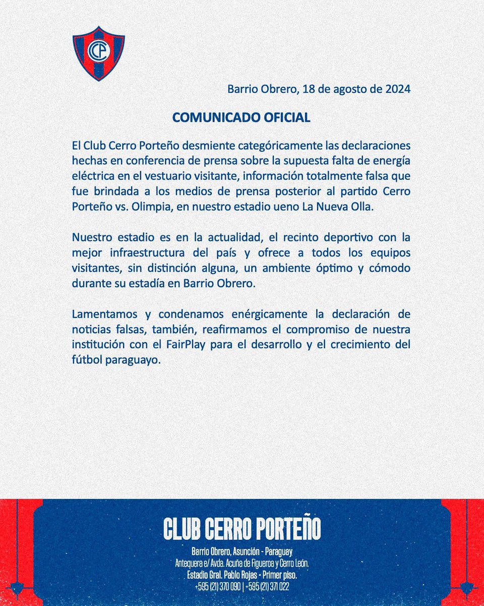 Club Cerro Porteño tweet media