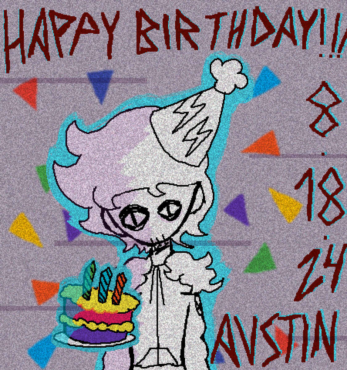 Withsomextrasal's tweet photo. Happy birfday autism sandels #wiideletedyou https://t.co/2gRfwcbdE3